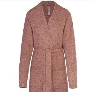 SKIMS COZY KNIT ROBE ROSE CLAY XXS/XS